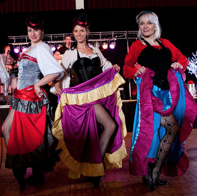 Dancing Saloon Girls