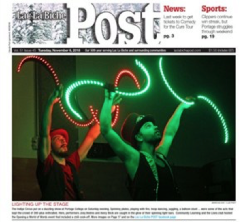 Front Page of Lac La Biche Post