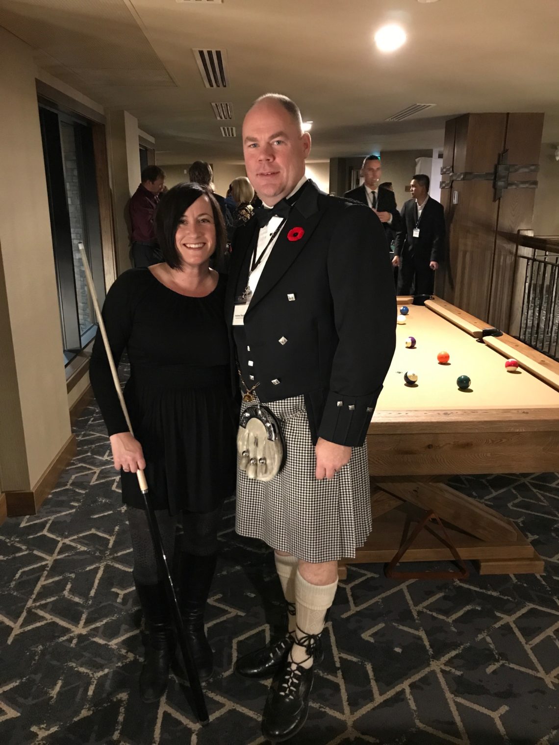 Trick Pool Player for Malcolm Hotel Opening